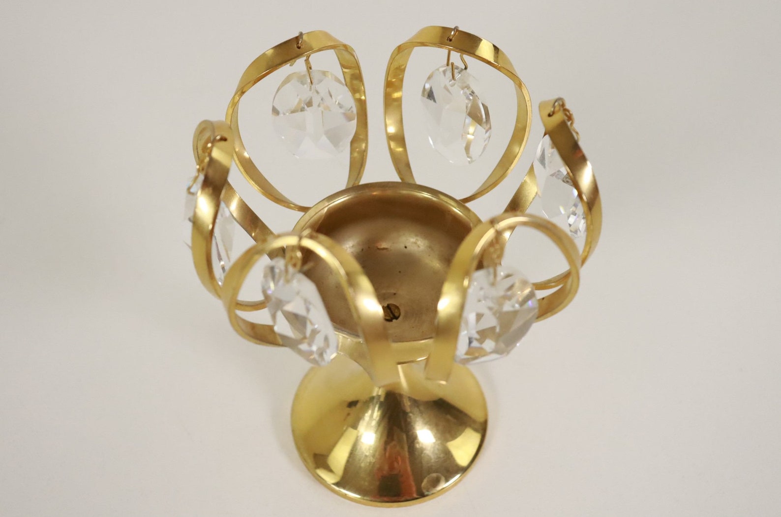 Weinfurtner Gold Crystal / Candle Holder / Tea Light Holder / Etsy