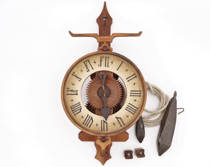 Bott / Waagbalkenuhr / Wooden Wheel Clock / Clock / Wall Clock Etsy