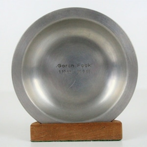 Gorch Fock - targa commemorativa in latta / 1963-65 / Eugen Wiedamann Regensburg #M