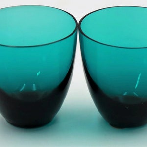 2 Nachtmann Stamper shot glasses 24% lead crystal turquoise - glass #S