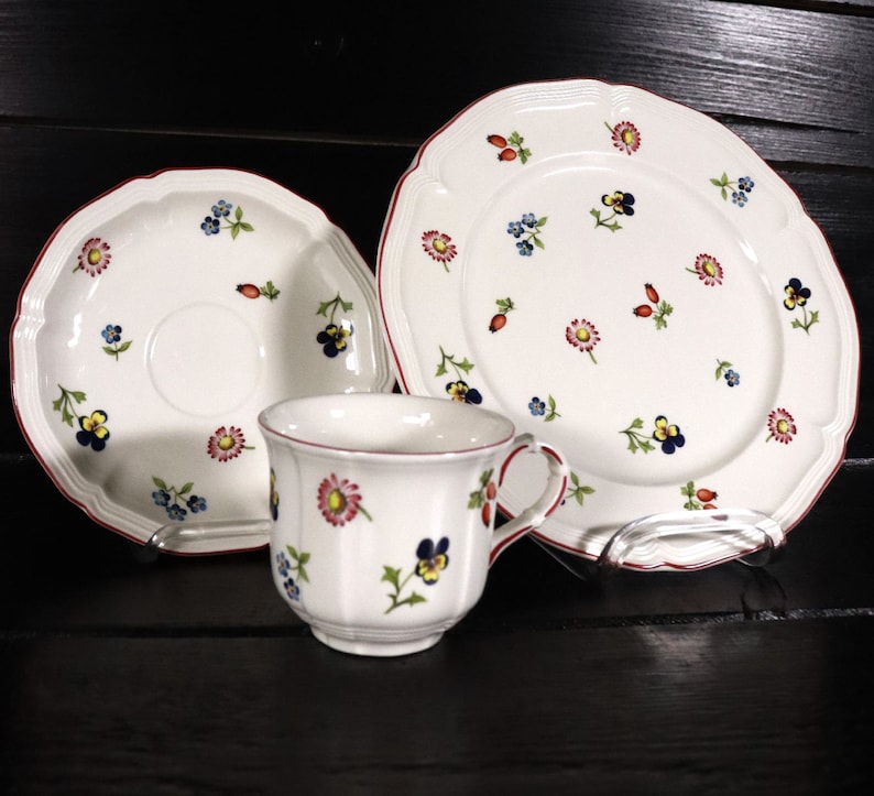 Villeroy & Boch Petite Fleur coffee set 3 pieces Country Collection V1 image 1