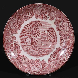 Wood & Sons / Enoch Woods / England / Saucer / D 15.5 cm / Red / 2 pieces #S