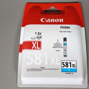 Canon PIXMA Cyan Ink CLI-581 - XL Tank Blue #W