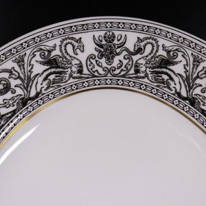 Wedgwood Bone China Florentine W4312 schwarz große Fleischplatte 39 x 30 cm Y2 image 3