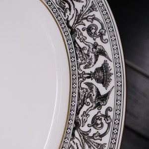 Wedgwood Bone China Florentine W4312 schwarz große Fleischplatte 39 x 30 cm Y2 image 6