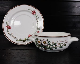 Villeroy & Boch Botanica large soup cup with saucer 1#Y3