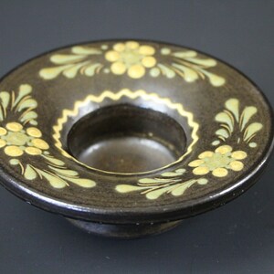 Claussen / Handmade / Tealight Holder / Ceramic / Brown / 70s-80s / RARE! #O