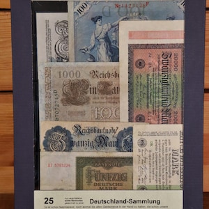 Prophila Collection German Empire 25 Various Banknotes / Antique Money #G