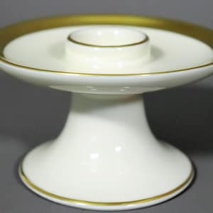 Royal Porcelain Bavaria KM candle holder / handmade 22 carat gold / 6.5 cm #D