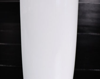 AK Kaiser Vase en porcelaine 10 » Blanc W. Allemagne design vintage #Y3