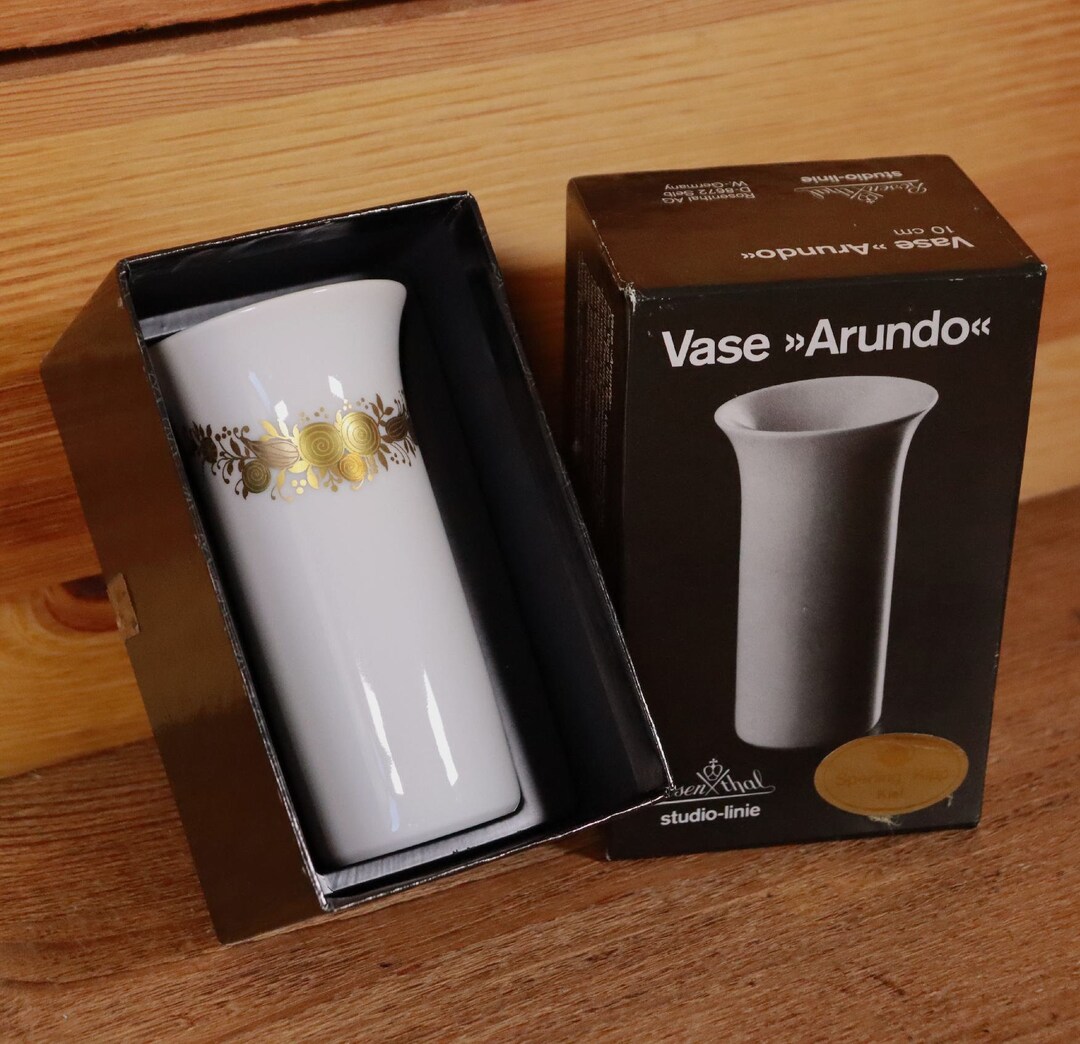 Rosenthal Table Vase Arundo by Björn Wiinblad Hand Painted Etsy