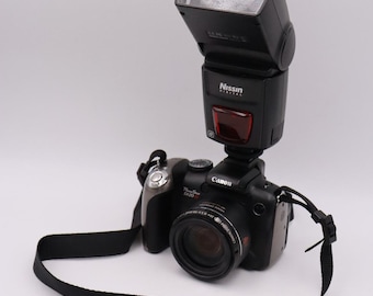 Canon Power Shot SX20 IS Digital Camera + Nissin Speedlite di622 Mark II Flash #J