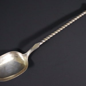 N.F. Andresen silver spoon / silver-plated / antique / handmade 4#Z3