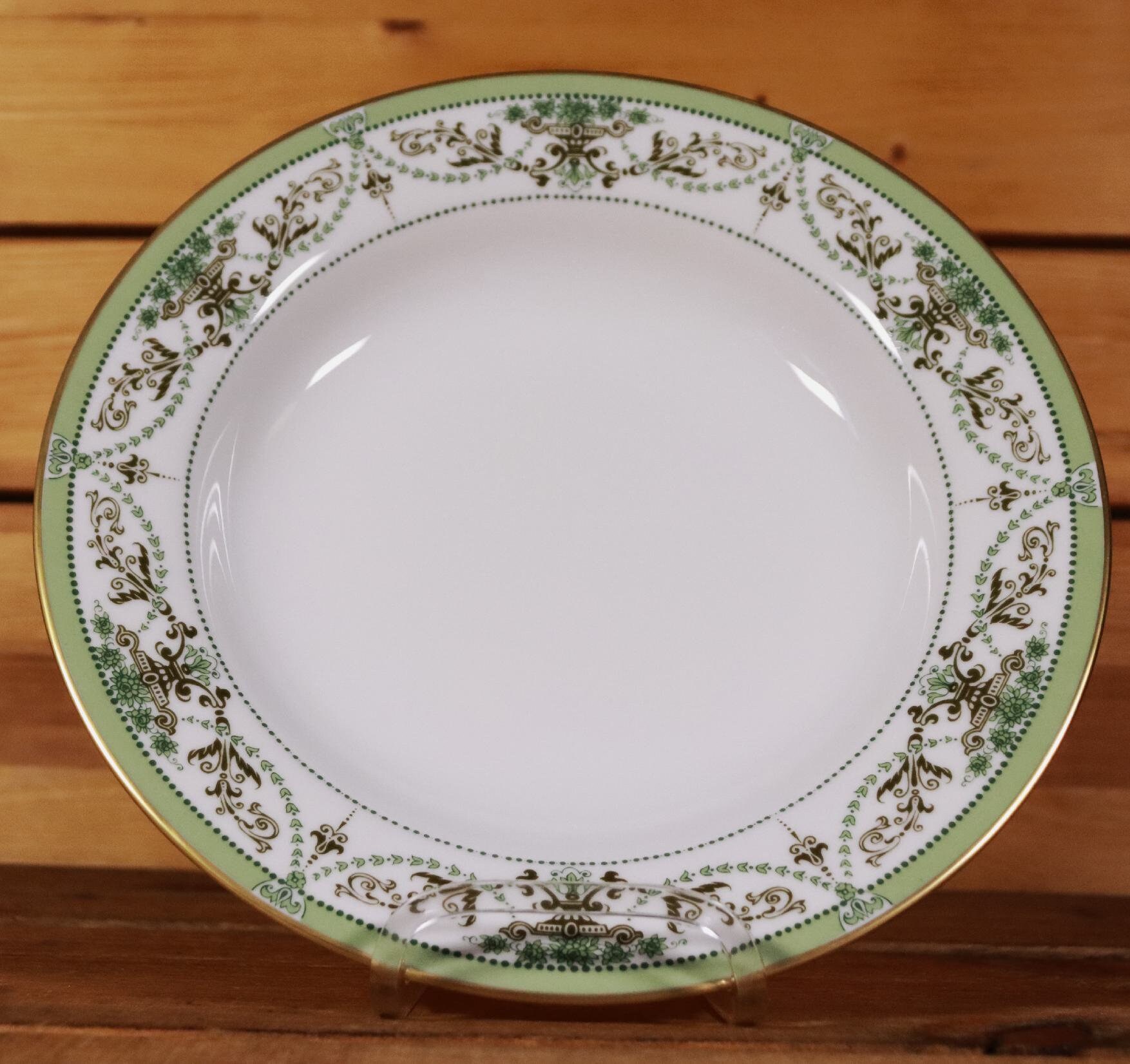 Tirschenreuth Trianon Florence soup plate 23.5 cm / gold decoration #V6