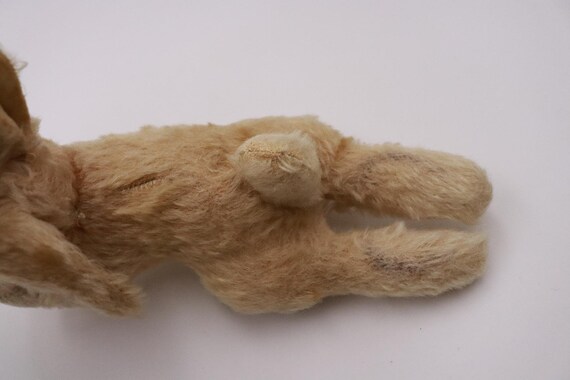 Steiff liegender Hase mit Kulleraugen 20 cm Stofftier / Alt
