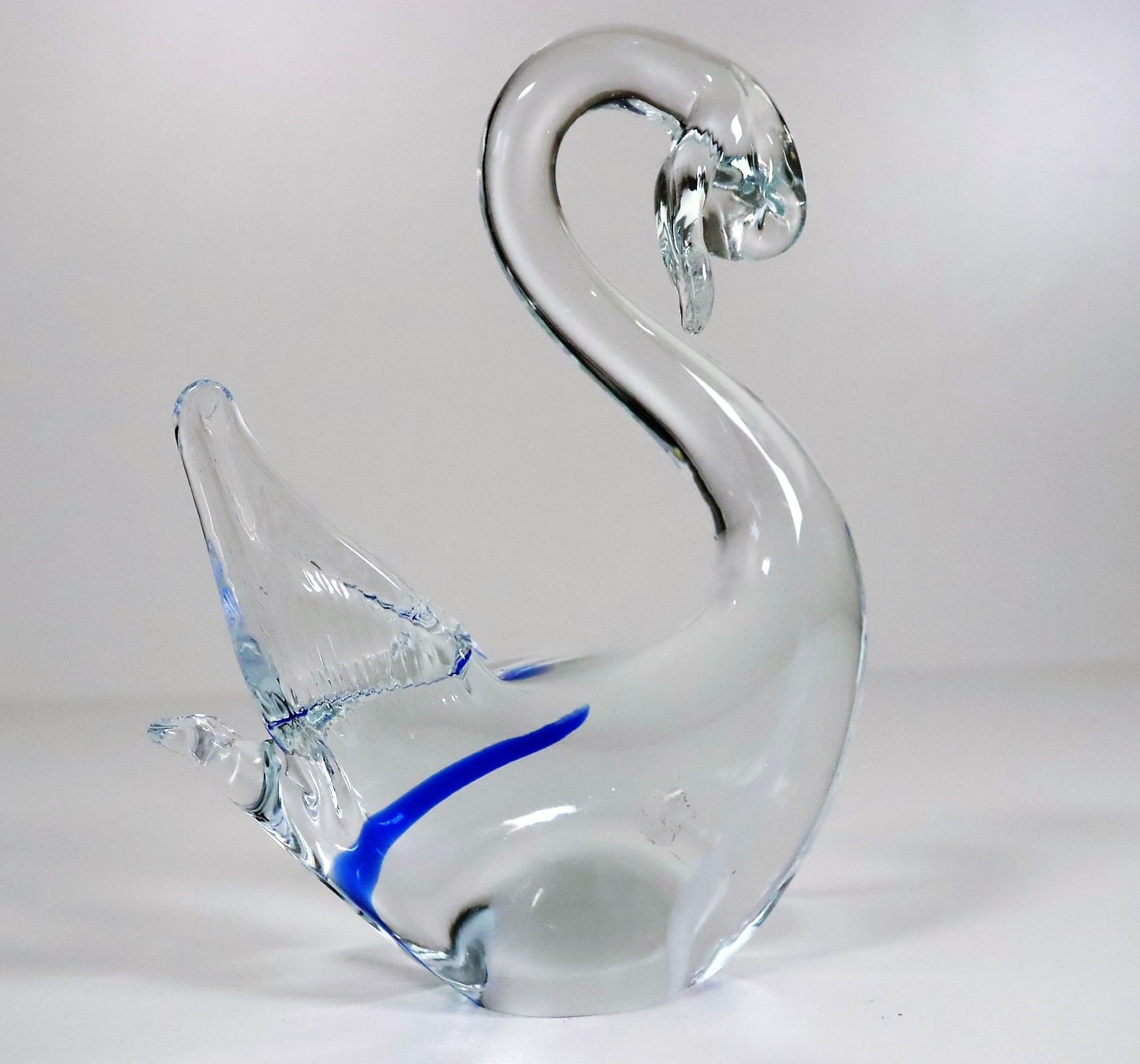 aubaho Coupe en Verre de Style Murano - Cygne - Style Ancien - 26 cm