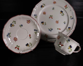 Villeroy & Boch Petite Fleur Teegedeck 3tlg Country Collection #V1