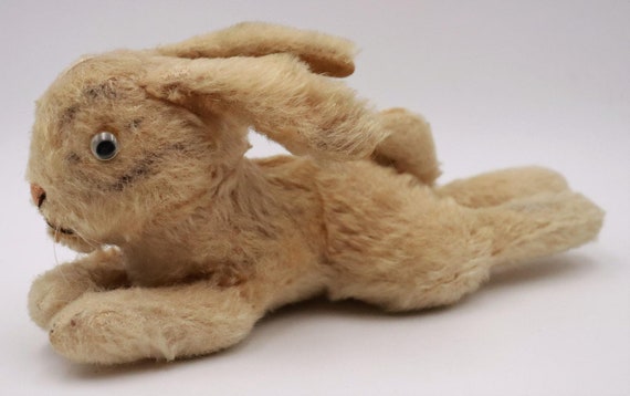 Steiff liegender Hase mit Kulleraugen 20 cm Stofftier / Alt Steiff liegender Hase mit Kulleraugen 20 cm Stofftier / Alt