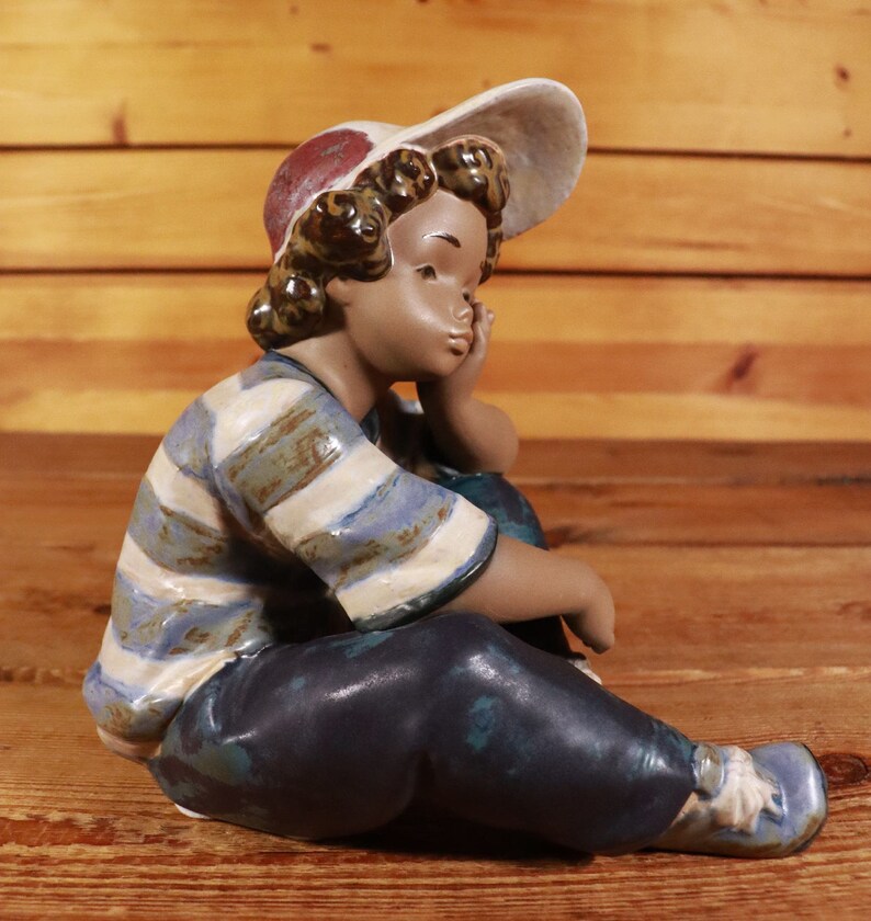 LLADRO Spain Figure Long Day 2209 Cansadita Boy 19 cm I image 4