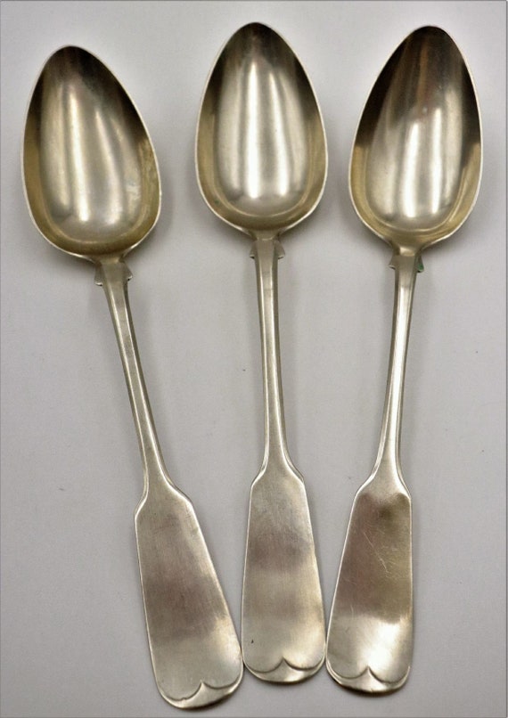 Antique Berndorf Alpaca Dinner Spoons 21 Cm 3 Pieces - Design
