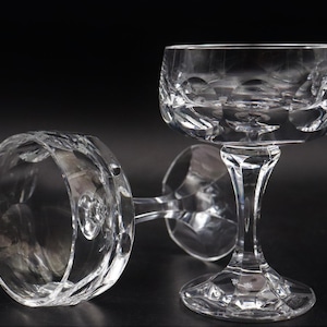 2 high-quality WMF Crystal Cabinet liqueur glasses made of lead crystal #O