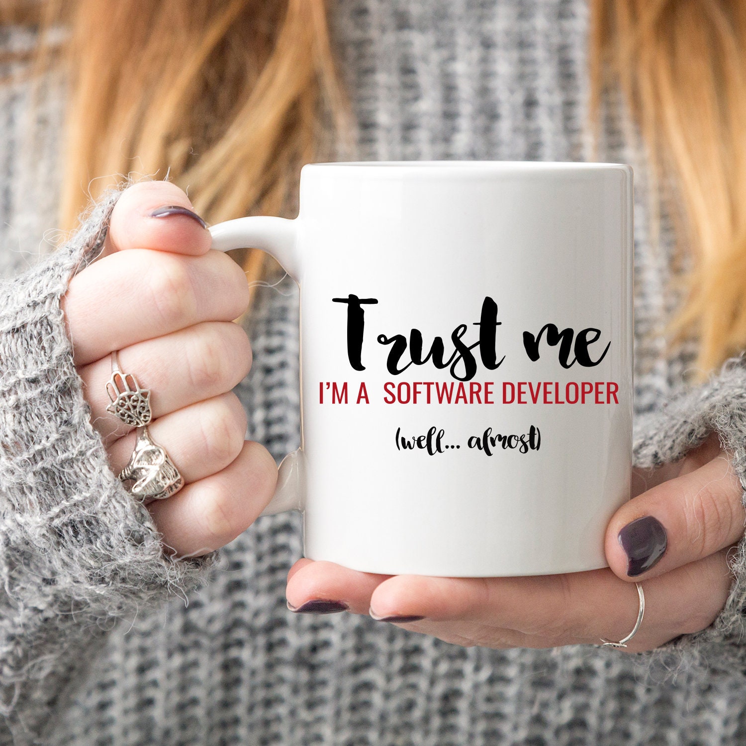 Trust Me I'm A Software Developer Mug Funny Gift Idea Almost A Software ...
