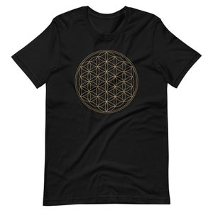 Flower of Life Sacred Geometry Spiritual T-shirt Gaia