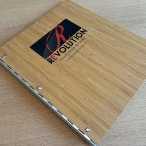 Bamboo Screwpost Binders - Amber / portfolio book presentation portfolio case art presentation