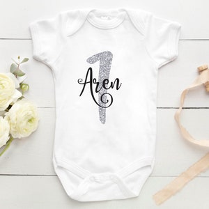 Personalised First Birthday Baby Bodysuit/ Personalised First birthday costume/ First birthday gift