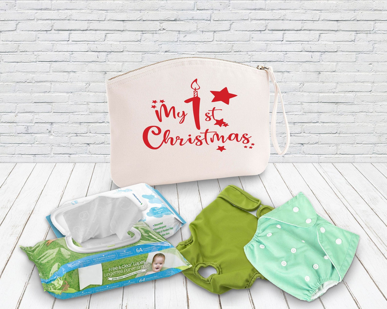 First Christmas baby Gift Organic Zipper Bag Xmas Gift baby Etsy