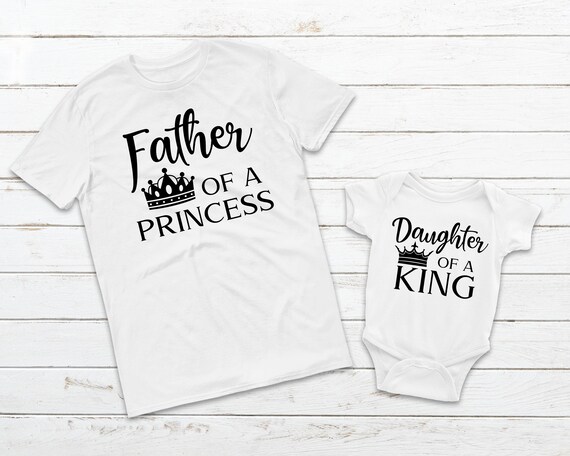 T-shirts assortis papa et fille, cadeau fête des pères, cadeau