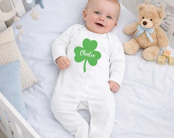 St. Ptrick's Day Baby Strampler St patricks day Baby Outfit Erster St Patrick's Day