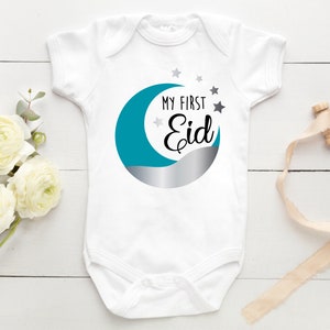 First Eid Baby outfit/  Eid Baby Bodysuit/ Personalized Gift for Eid/Eid Party/ Eid Baby Gift/Eid Mubarak