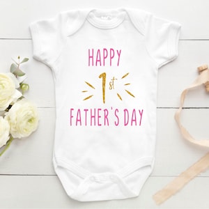Father&#39;s Day Gift, My First Fathers Day, Baby and Dad gift, Gift for Dad,  Personalized baby top, Personalized Baby unisex vest
