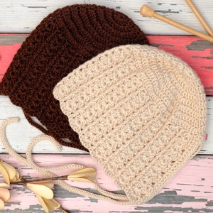 Knitted baby bonnet/baby gift/new-born baby hat/ winter baby and children hat/new baby gift children Baby Bonnet