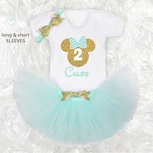 Personalised Second Birthday Outfit, Birthday Girl Tutu Set, Cake Smash Outfit, Second Birthday Party, Gift for Second Birthday