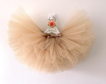 Jupe tutu/ tenue de fête/tutu de fille de fleur/tutu de ballerine/tutu de mariage/tutu d'anniversaire/cadeau de bébé/tutu de bébé/filles présentes