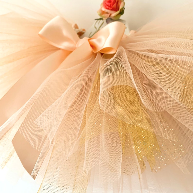 Handmade tutu skirt/ Girls Party tutu/ Flower girl tutu/Ballerina Tutu/ Wedding tutu/ birthday tutu/Baby Gift/ Baby tutu/ Girls Gift image 9