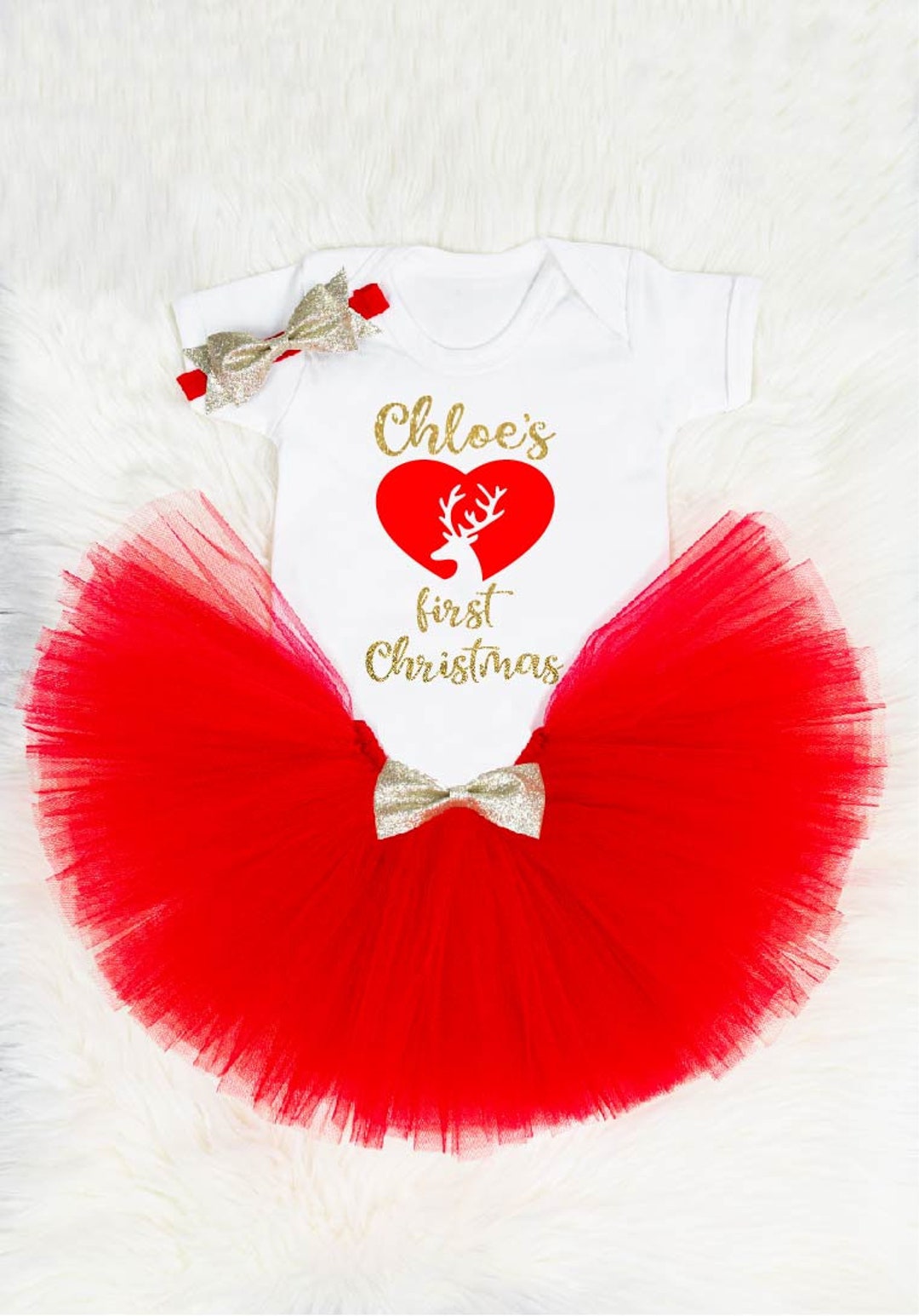Eerste kerst baby outfit kerst baby kostuum kerst baby cadeau Etsy