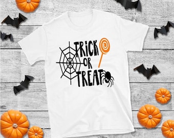 T-shirt unisexe Halloween /Costume d’Halloween/ Costume d’Halloween pour enfants/ Trick or Treat