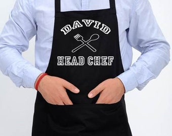 Father’s Day gift for him/Personalised men Apron/Gift for him/Head Chef Apron/Christmas Gift/Bestseller Apron/Gift for dad