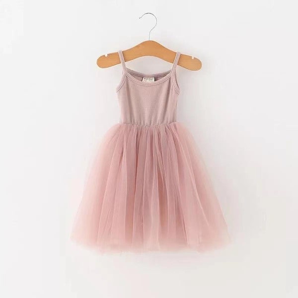 Princesse Baby Girls Robe, Robe Tutu bébé et enfants, Dentelle Ballerine Tulle Fleur Girl Robe, Filles Robe Anniversaire