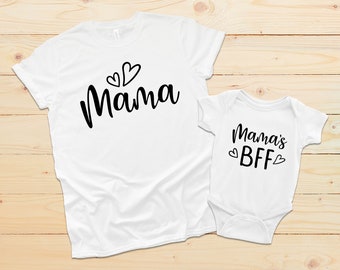 T-shirts assortis maman et bébé / Cadeau de fête des mères / Maman à offrir / Cadeau pour elle / Cadeau maman et fille / Cadeau de fête de bébé