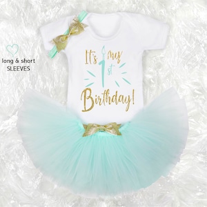1st Birthday Girl Outfit, personalised First Birthday Girl outfit, Cake Smash Outfit, First Birthday Gift, First Birthday Party