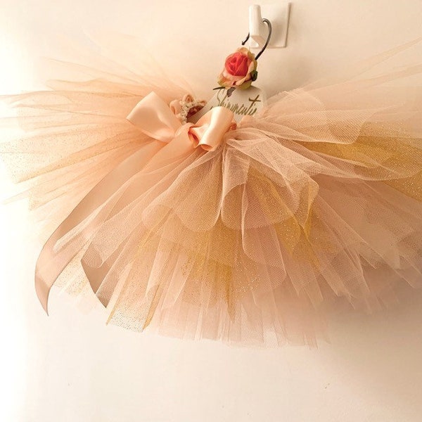 Blush with sparkle tutu skirt/ Ombre tutu/ Flower girl tutu/Ballerina Tutu/ Wedding tutu/ birthday tutu/Baby Gift/ Baby tutu/ Girls Gift