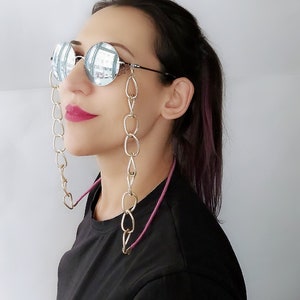 Gold Eyeglass Chain, Sunglass Chain, Eyeglass Holder Necklace, Eyeglass Lanyard, Gift For Her, Wholesale, Personalized Sunglass Chain ,MOIYR