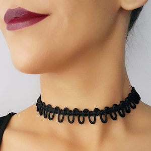 Stylish choker necklace, Boho choker, Tattoo choker, Black mesh choker, Trending choker, Dainty choker, Wrap choker, graduation gift for him