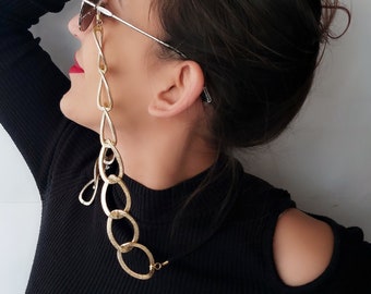 Gold Sunglasses Chain: Festival Style Eyeglass Holder