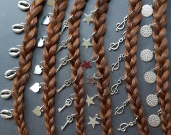Boho Hair Braid Rings Set: Hair Charms, Dreadlock Jewelry