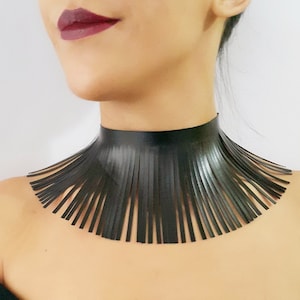 Gothic Collar, Faux leather, Choker necklace, Black choker, Gothic choker necklace, Gothic choker, Graduation gift for him, Gift for her